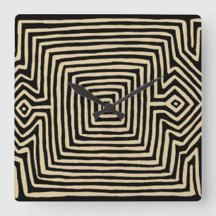 Kuna Indian Tortuga Mola Wall Clock