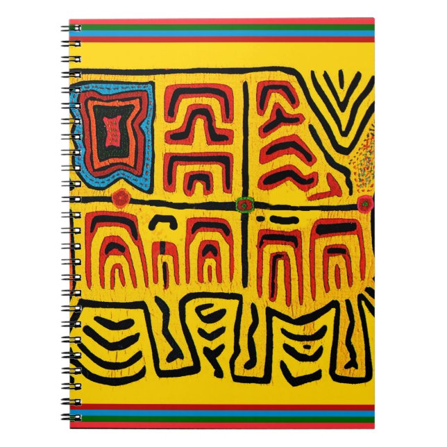 Kuna Indian Tribal Walking Turtle Notebook (Front)