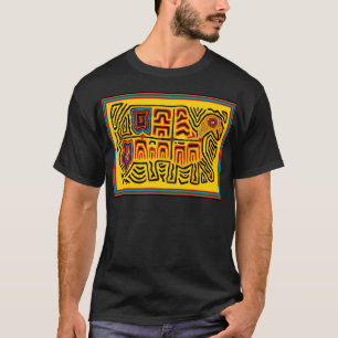 Kuna Indian Tribal Walking Turtle T-Shirt
