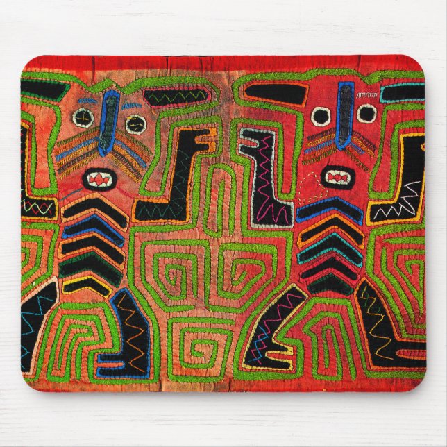 Kuna Indian Twin Spirits Mouse Mat (Front)