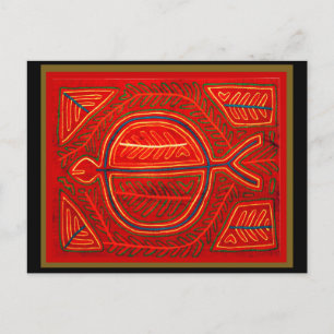 Kuna Mola Stingray Postcard