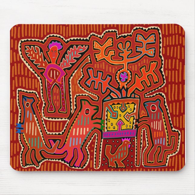 Kuna Shaman Peyote Ritual - SCOTUS Cuts my Rights Mouse Mat (Front)