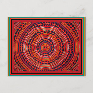 Kuna Tribal Universal Sun Postcard