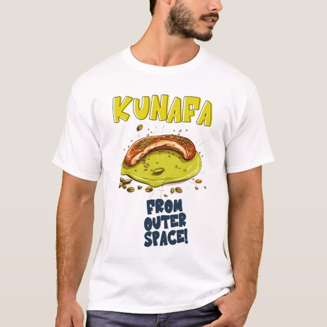 Kunafa From Outer Space Funny Meme T-Shirt (Front)