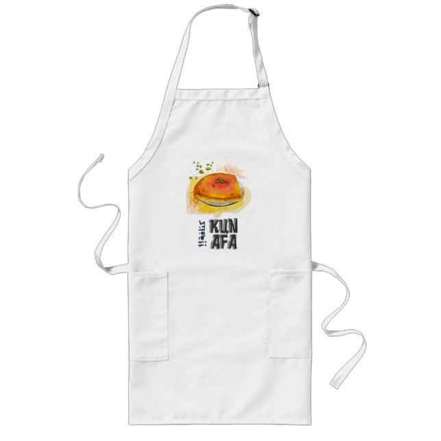 Kunafa Knafeh Arabic Sweets كنافة نابلسية فلسطين Long Apron (Front)