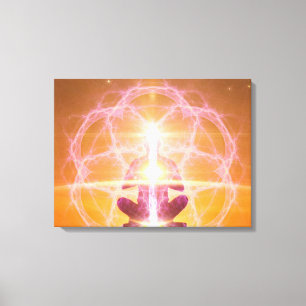 Kundalini and the Chakras - Yoga Awakening Canvas Print