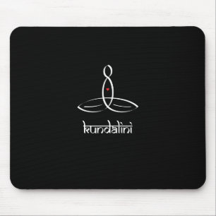 Kundalini - White Sanskrit style Mouse Mat