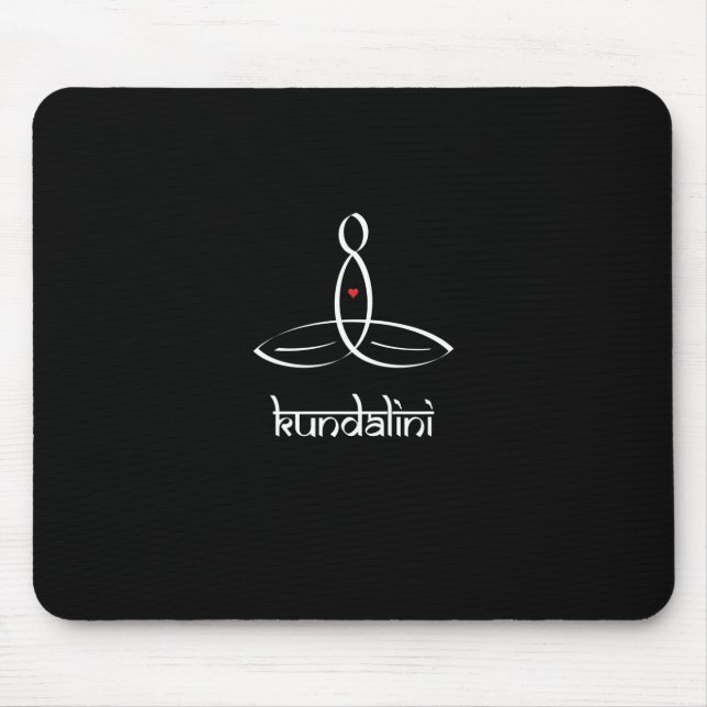 Kundalini - White Sanskrit style Mouse Mat (Front)