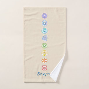 Kundalini Yoga Chakras Be Open Bath Towel Set