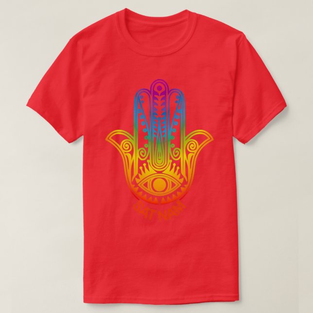 Kundalini Yoga Sat Nam Kundalini Hamsa  T-Shirt (Design Front)