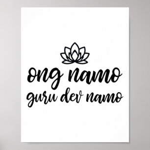 Kundalini Yoga Shirt Ong Namo Guru Dev Namo Poster
