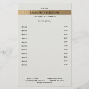 Kundenspezifische Elegante Imitat Gold Streifen Flyer