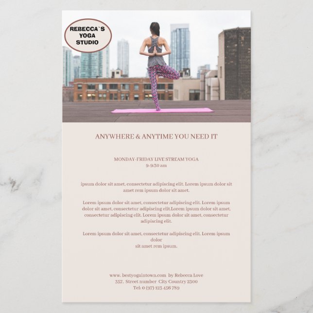 Kundenspezifischer Foto Flyer (Front)