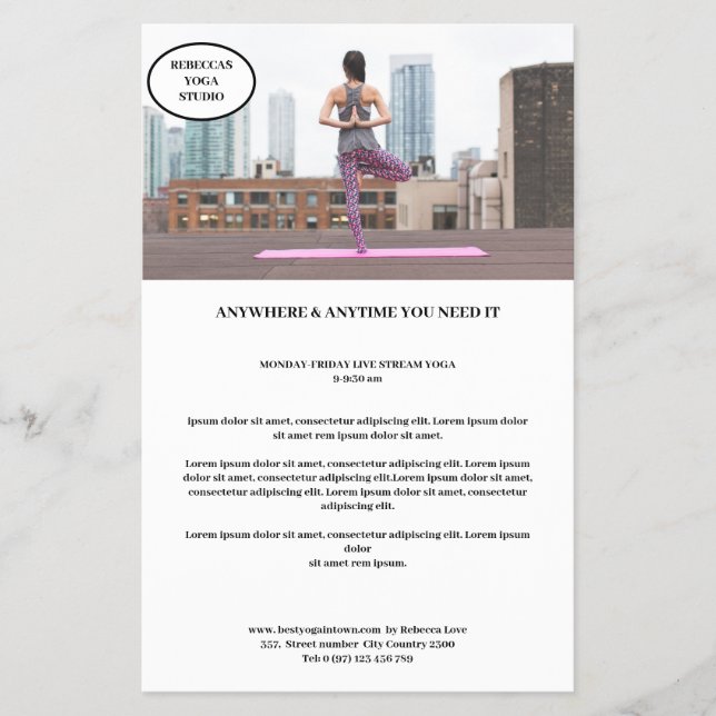 Kundenspezifischer Foto Flyer (Front)