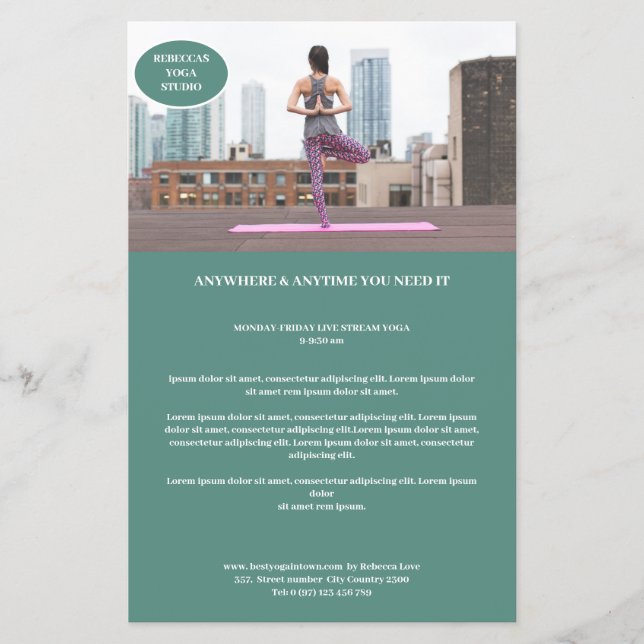 Kundenspezifischer Foto Flyer (Front)