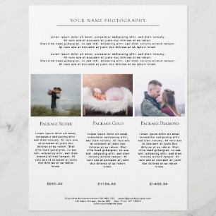 Kundenspezifischer Foto-Preislisten 