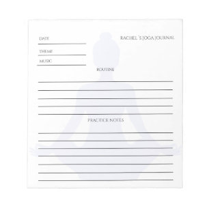 Kundenspezifischer Yoga Energie Wellness Notepad