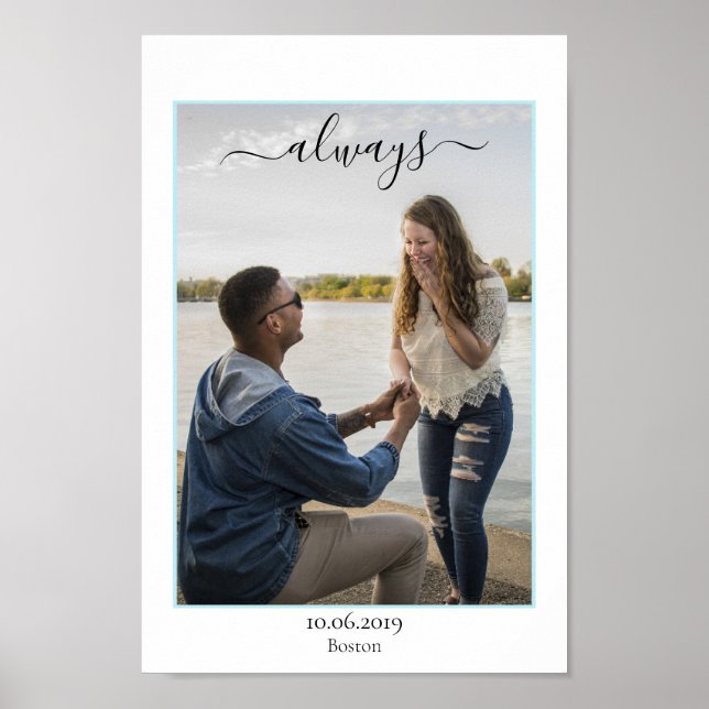 Kundenspezifisches Paare Foto Poster (Front)