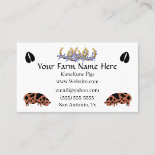 KuneKune Pig Business Card