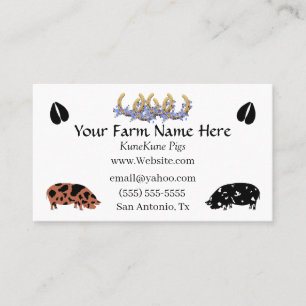 KuneKune Pig Business Card