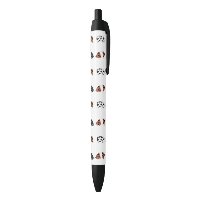 KuneKune Pig Herd Black Ink Pen (Bottom (Vertical))