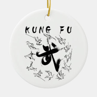 kung fu (功夫) ceramic tree decoration