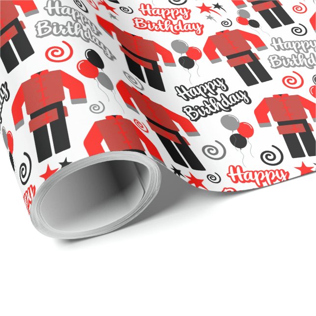 Kung Fu Birthday Wrapping Paper (Roll Corner)
