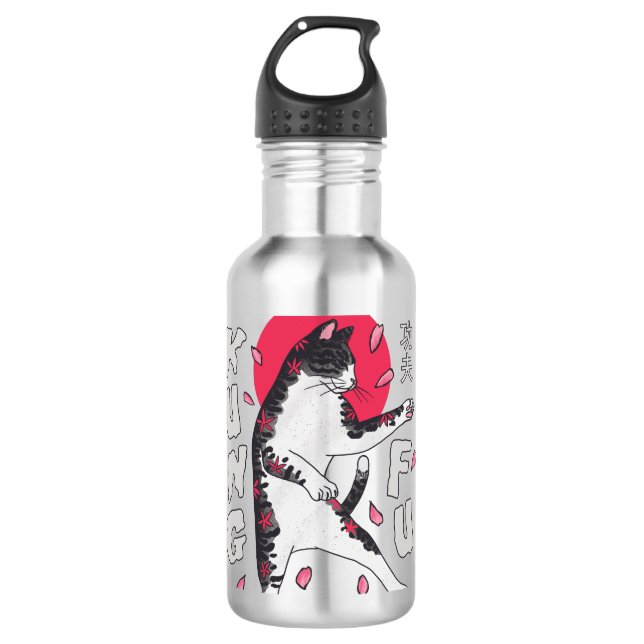 Kung Fu Cat 710 Ml Water Bottle (Front)