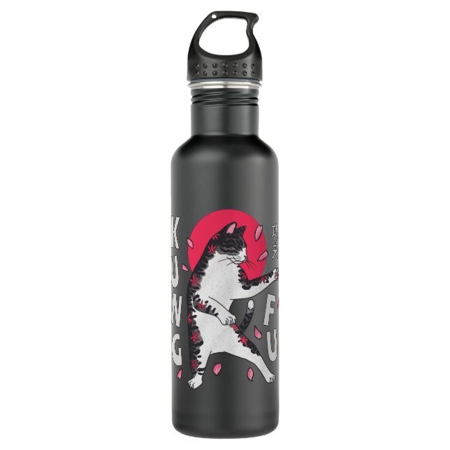 Kung Fu Cat 710 Ml Water Bottle (Front)