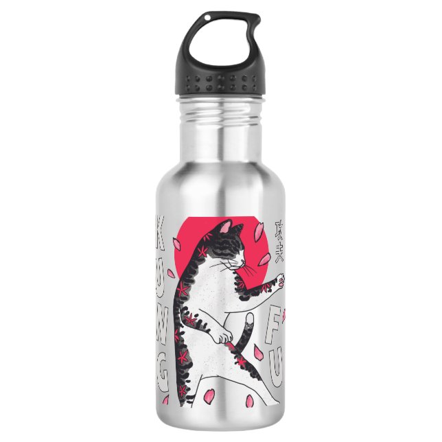 Kung Fu Cat 710 Ml Water Bottle (Front)