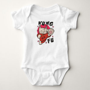 Kung Fu Cat Baby Bodysuit