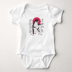Kung Fu Cat Baby Bodysuit