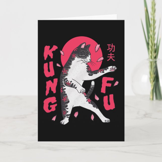 Kung Fu Cat Card (Front)