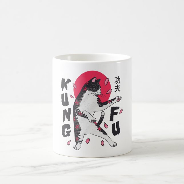 Kung Fu Cat Coffee Mug (Center)