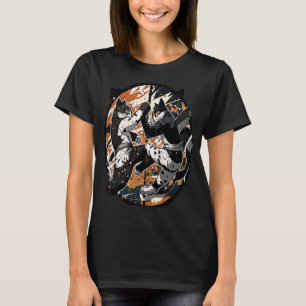 Kung Fu Cat Fight Cat Jitsu in the Air T-Shirt
