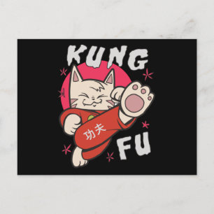 Kung Fu Cat Postcard