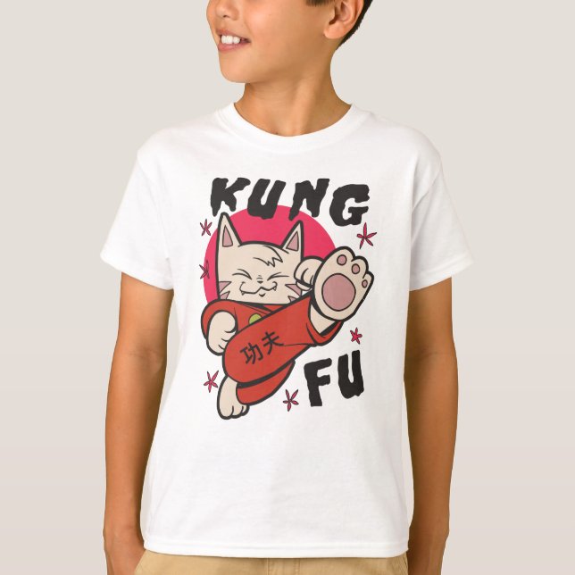 Kung Fu Cat T-Shirt (Front)