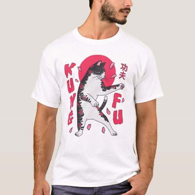Kung Fu Cat T-Shirt (Front)