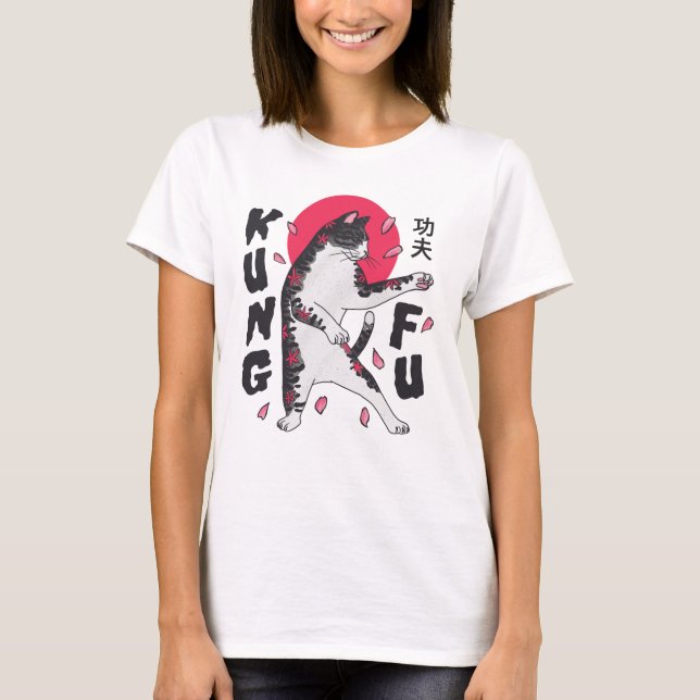 Kung Fu Cat T-Shirt (Front)