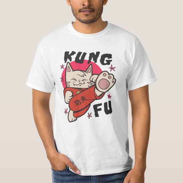 Kung Fu Cat T-Shirt (Front)