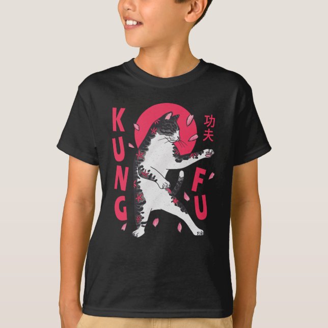 Kung Fu Cat T-Shirt (Front)