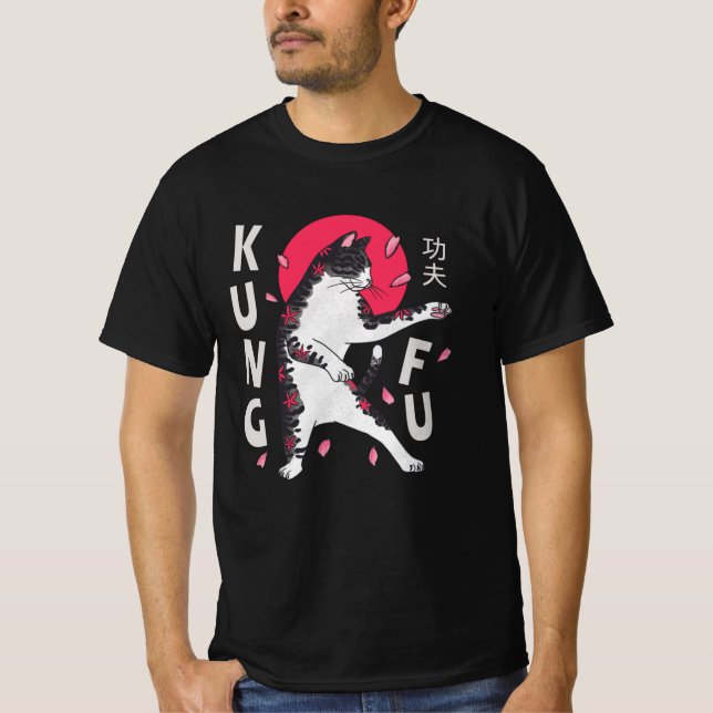 Kung Fu Cat T-Shirt (Front)