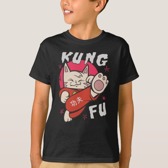 Kung Fu Cat T-Shirt (Front)