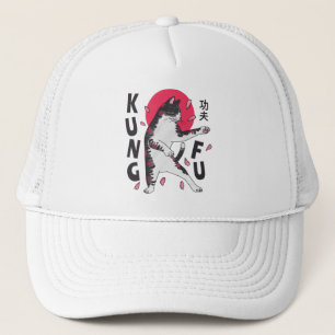 Kung Fu Cat Trucker Hat