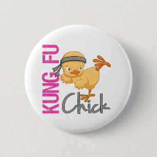 Kung Fu Chick 6 Cm Round Badge