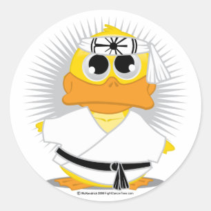 Kung Fu Duck Classic Round Sticker