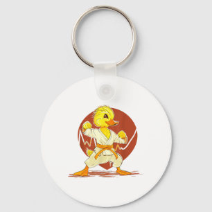 Kung Fu Duck Judo Duck Mma Taekwondo Duck Martial Key Ring