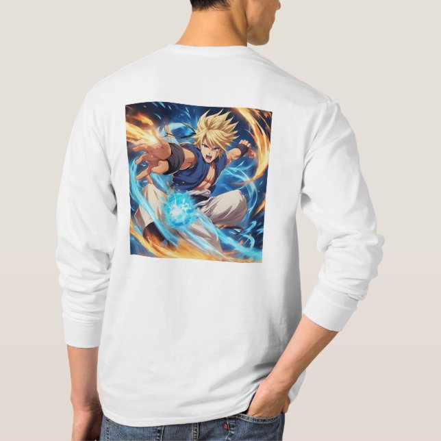 Kung Fu Fighter 5 Plus Symbol T-Shirt (Back)
