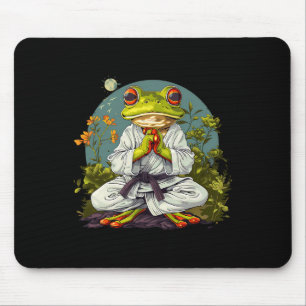 Kung Fu Frog Nature Taekwondo Kickboxing Frog Mart Mouse Mat