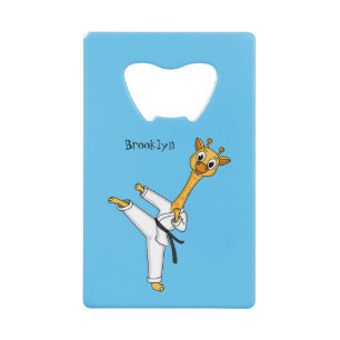 Kung Fu giraffe cartoon illustration